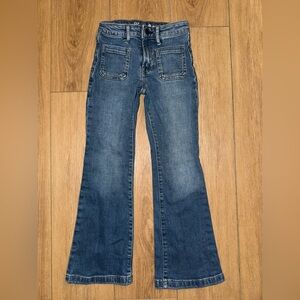 GAP Girls Blue Flared Jeans Size 8 slim